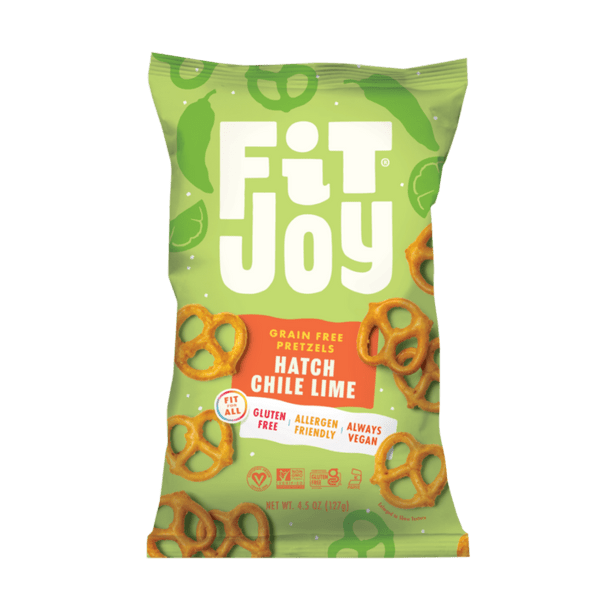 Fitjoy Hatch Chili Lime Grain Free Pretzels 127gm