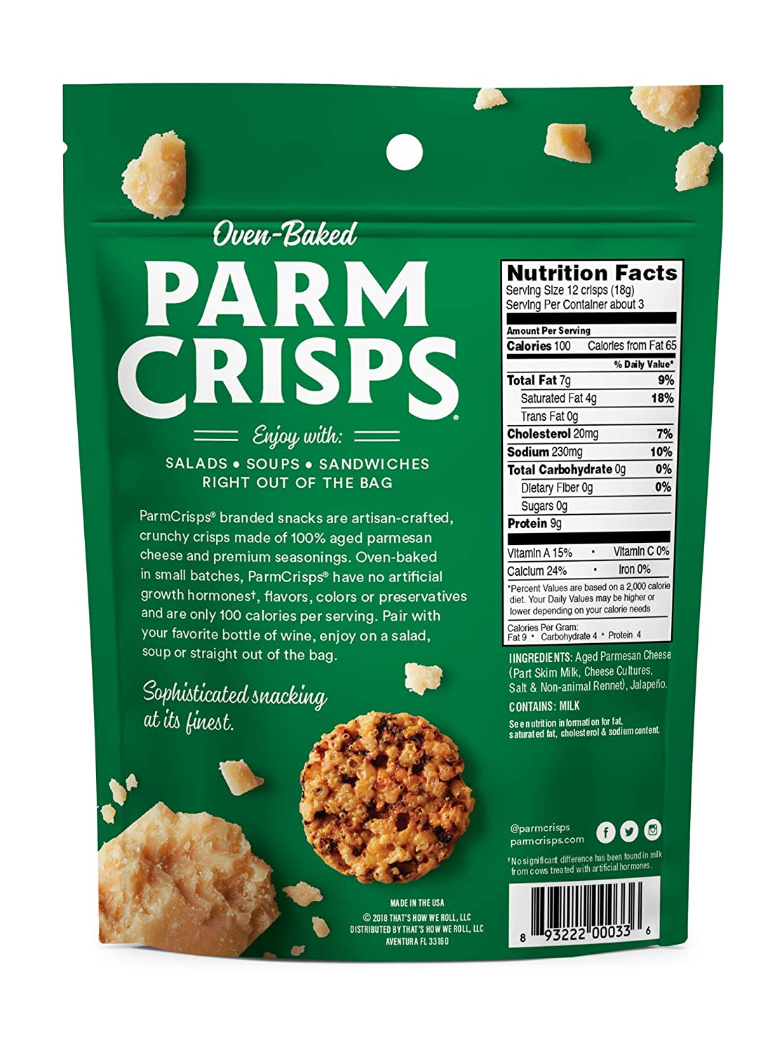 ParmCrisps Jalapeno 50gm