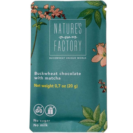 20g Nature's Own Factory Buckwheat Chocolate With Matcha