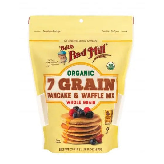 Bob's Red Mill Organic 7 Grain Pancake & Waffle Mix, Whole Grain 680gm