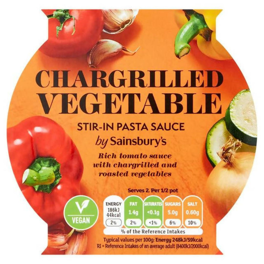 Sainsbury’s Stir In Chargrilled Vegetable Pasta Sauce, 100g